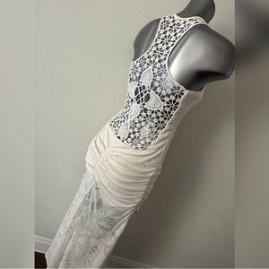 Sky Crochet & Lace Maxi